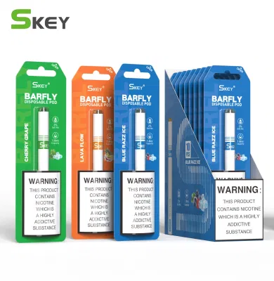 Vape all'ingrosso a basso prezzo Skey Barfly Slim Vape Pen 2% Nic 500/600 Puff Cigalike